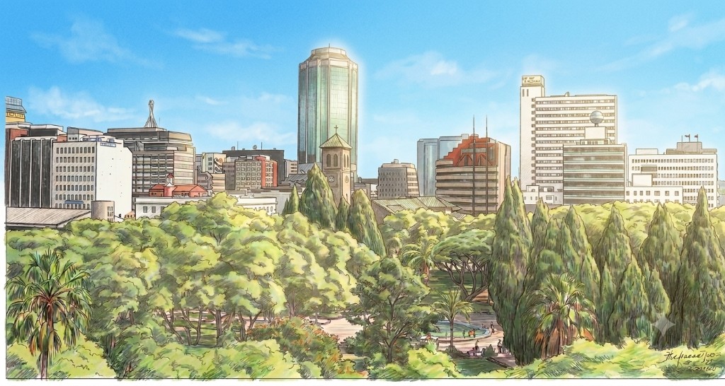 Harare skyline illustration